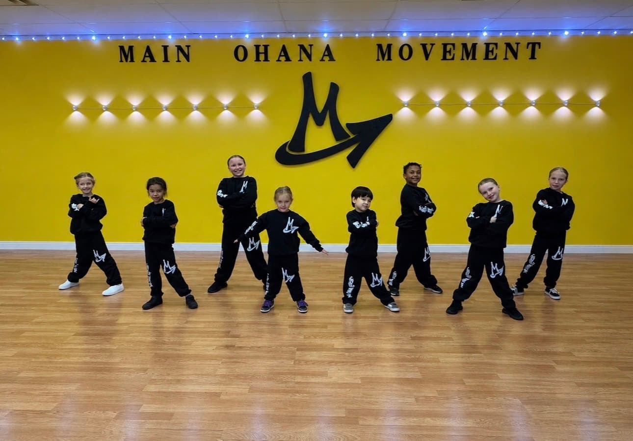 The Funky Swag Hip Hop class together in the studio